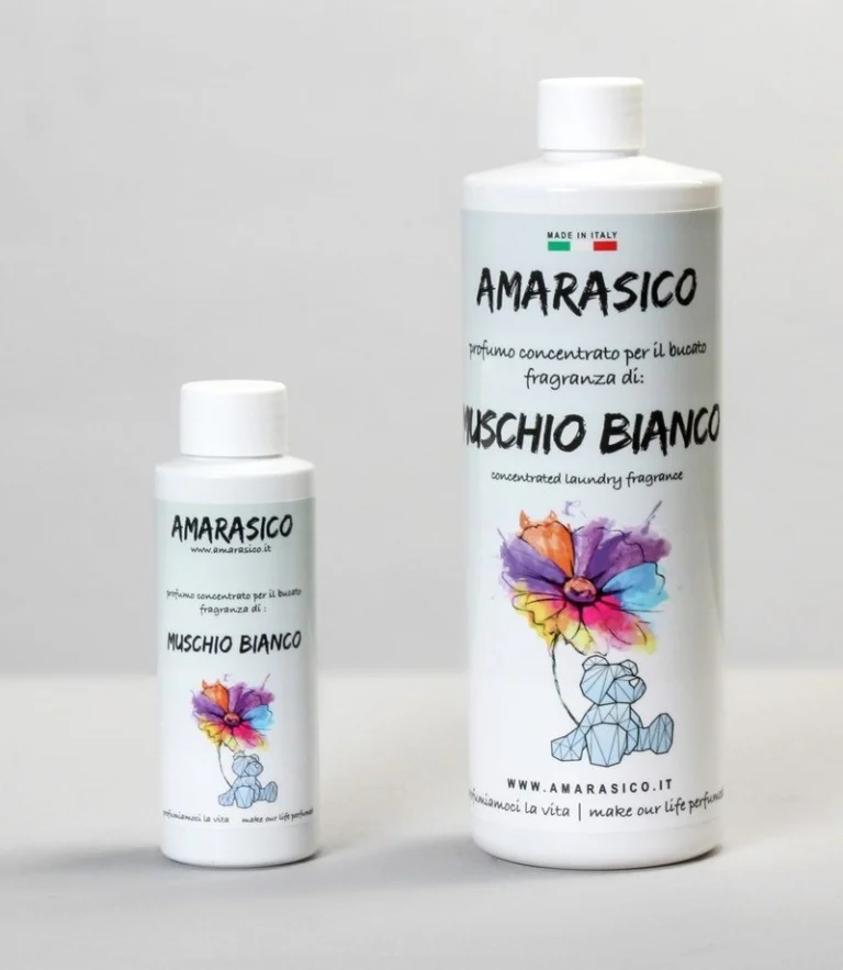 Amarasico Witte Muskus, flessen van 100 ml en 500 ml