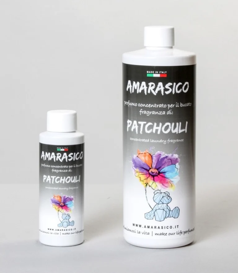Amarasico Patchouli, flessen van 100 ml en 500 ml